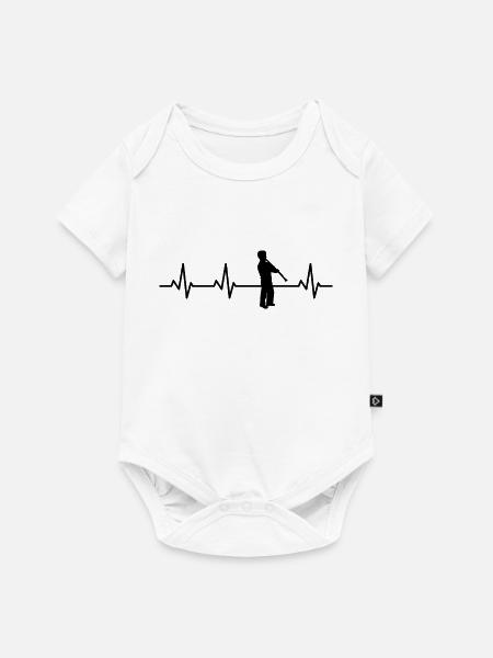 Klarinettist EKG - Baby Premium Kurzarmbody - Weiß