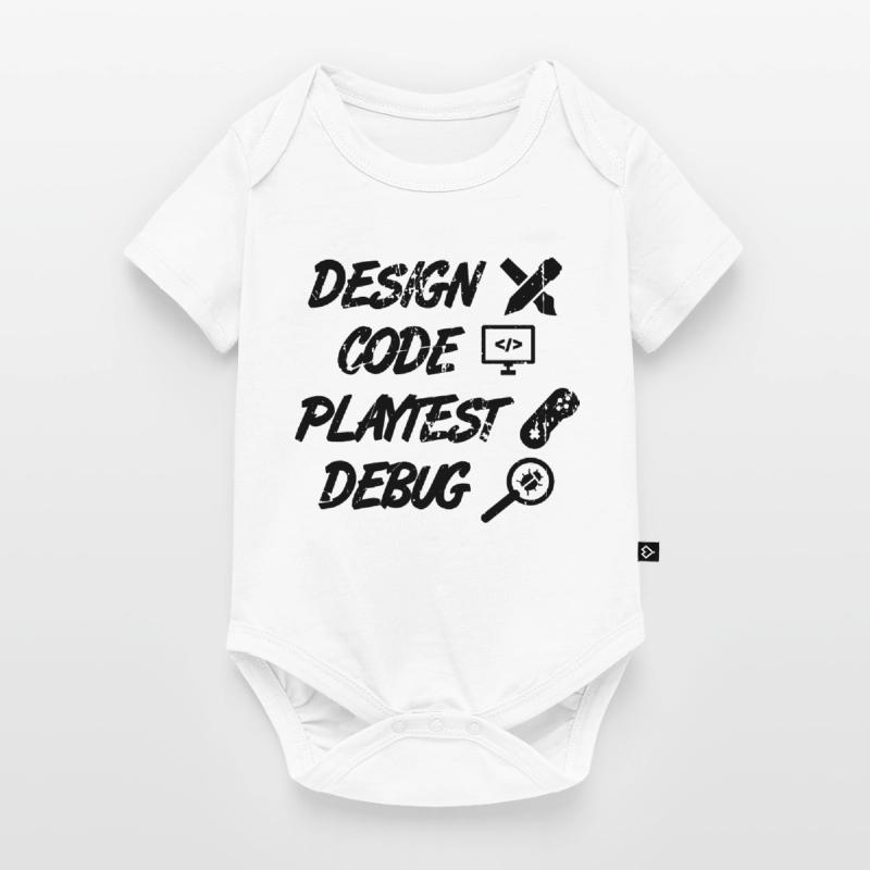 Design Code Playtest Debug Baby Premium short-sleeve bodysuit