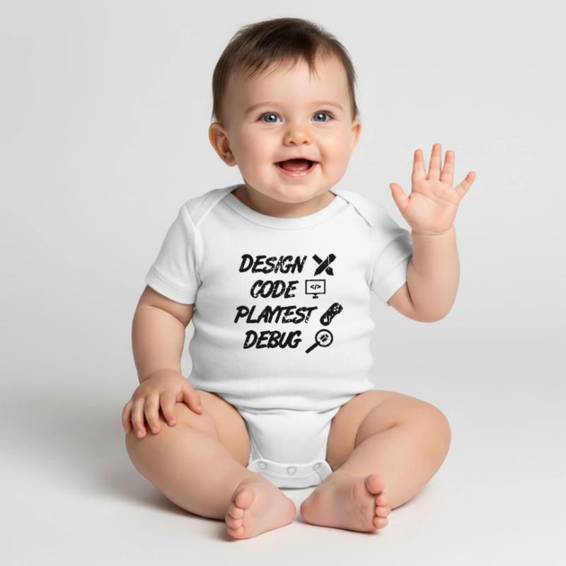 Design Code Playtest Debug Baby Premium short-sleeve bodysuit