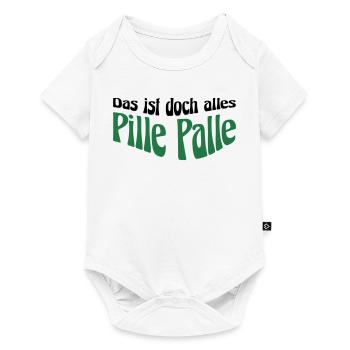 Pille Palle - Baby Premium Kurzarmbody - Weiß - Vorne