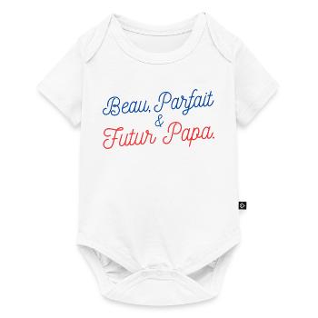 Cadeau original pour Futur Papa - Body à manches courtes Premium Bébé - blanc - Devant