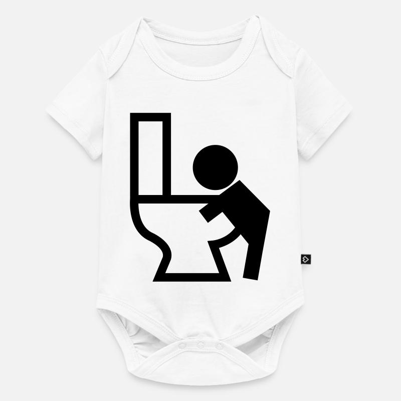Vomissements Puck malade - Body à manches courtes Premium Bébé - blanc