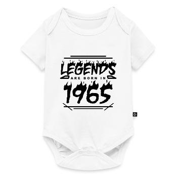 1965 - Born 1965 - Built in 1965 - Baby Premium short-sleeve bodysuit - white - Front