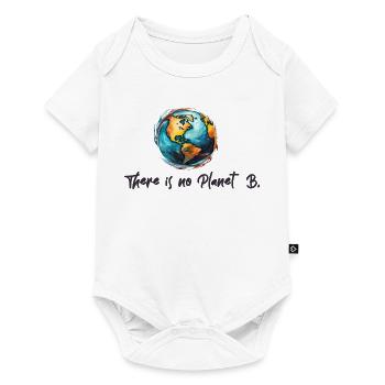 Klimaschutz Kein Planet B - Baby Premium Kurzarmbody - Weiß - Vorne