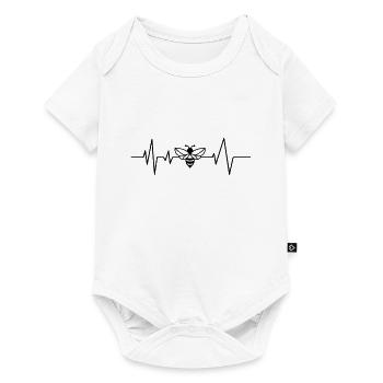 Bienen Herzschlag Imker - Baby Premium Kurzarmbody - Weiß - Vorne