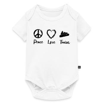 Railroad Love - Baby Premium short-sleeve bodysuit - white - Front