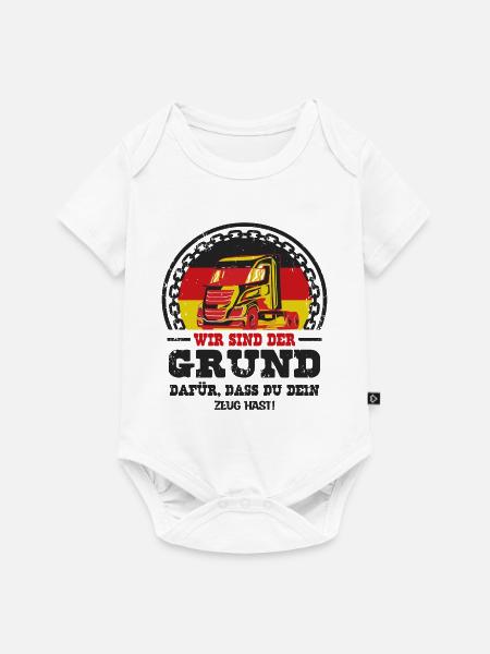 Deutscher Trucker - Baby Premium Kurzarmbody - Weiß