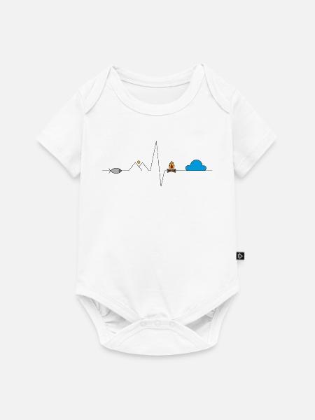 Adventure - Baby Premium Kurzarmbody - Weiß