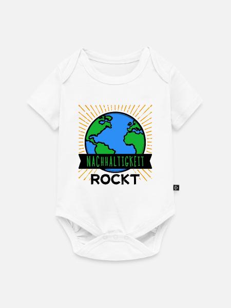 Nachhaltigkeit Mutter Erde Umwelt Statement Planet - Baby Premium Kurzarmbody - Weiß