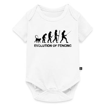 Development of fencing - Baby Premium short-sleeve bodysuit - white - Front