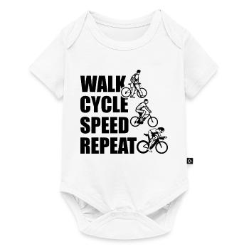 Walk Cycle Speed Repeat - Baby Premium Kurzarmbody - Weiß - Vorne
