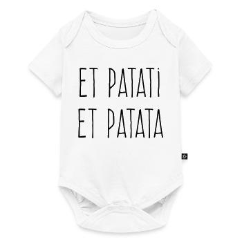 Et patati et patata - Humour Bavard - Body à manches courtes Premium Bébé - blanc - Devant