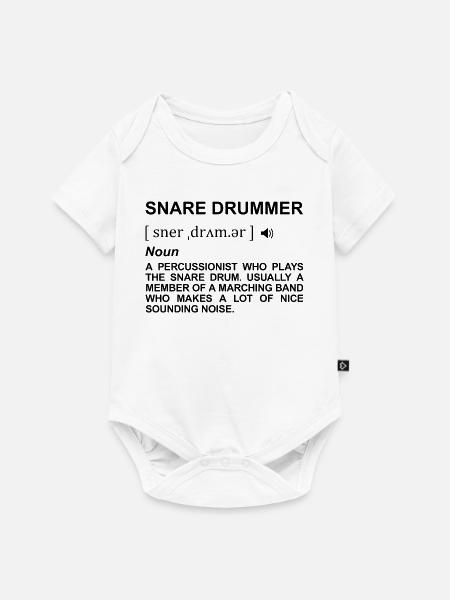 Trommler Wörterbuch - Baby Premium Kurzarmbody - Weiß