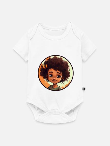 Lebendige Comic-Charakter Illustration - Baby Premium Kurzarmbody - Weiß