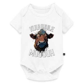 kuuuuhle Muuuuh - Baby Premium Kurzarmbody - Weiß - Vorne
