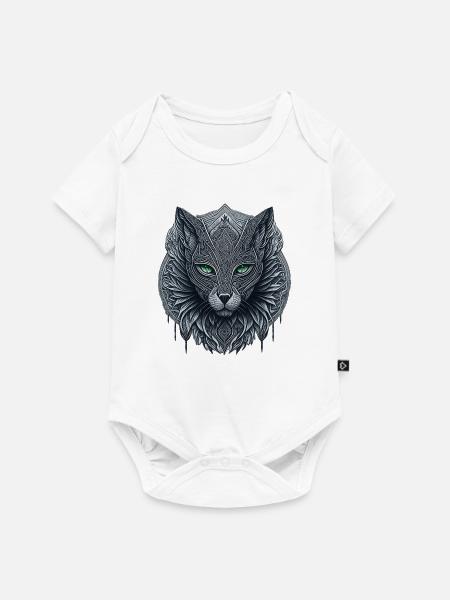 Totem der Katze - Baby Premium Kurzarmbody - Weiß