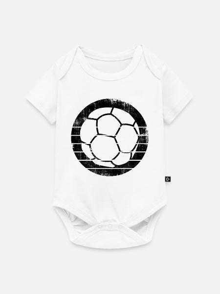 Handball Ball - Baby Premium Kurzarmbody - Weiß