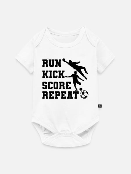 Motivation für Fußballspieler - Baby Premium Kurzarmbody - Weiß