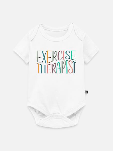 Bewegungstherapeut Therapie - Baby Premium Kurzarmbody - Weiß