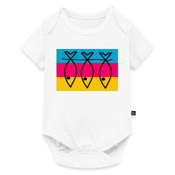 SARDINE. FISH. APRIL FOOL. EASTER. SEA - Baby Premium short-sleeve bodysuit - white - Front