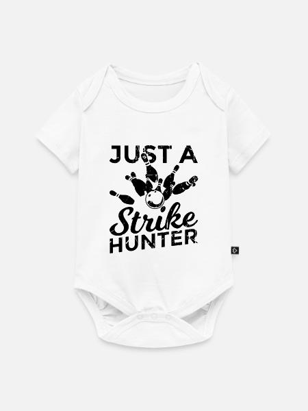 Lustiger Bowler - Baby Premium Kurzarmbody - Weiß