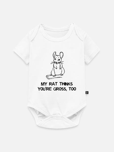 Ratte Statement Haustiere Tiere Heimtier - Baby Premium Kurzarmbody - Weiß