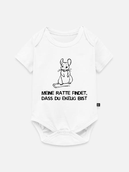 Ratte Statement Haustiere Heimtier Tiere - Baby Premium Kurzarmbody - Weiß