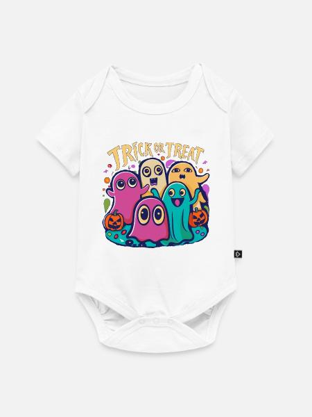 Gespenster - Baby Premium Kurzarmbody - Weiß