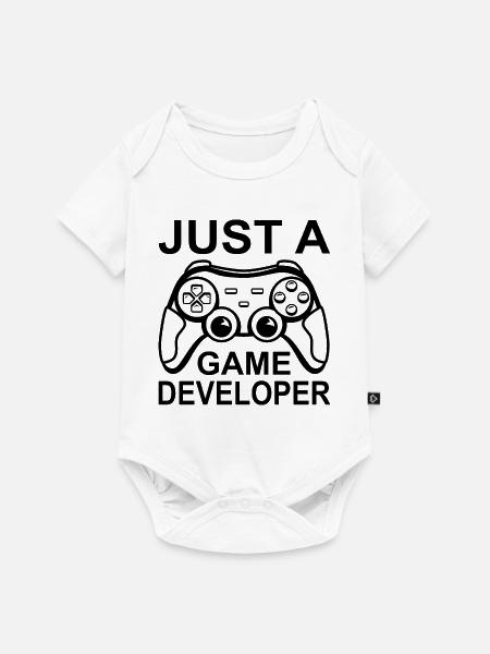 Nur ein Spieleentwickler - Baby Premium Kurzarmbody - Weiß