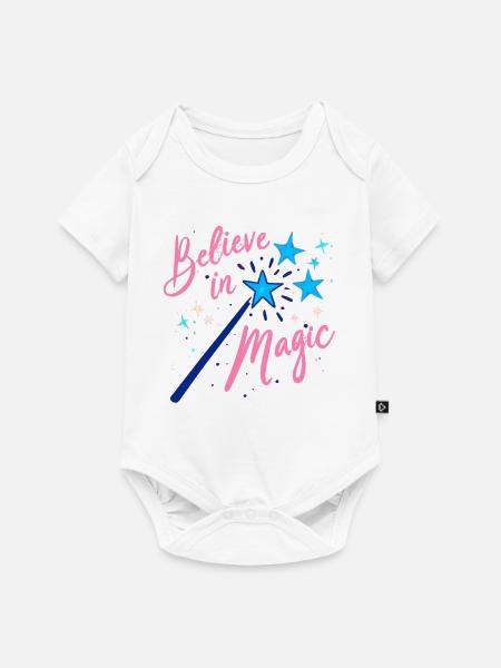 Believe in Magic - Baby Premium Kurzarmbody - Weiß