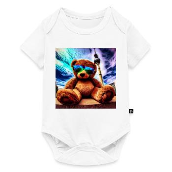 Teddy in Berlin II - Baby Premium Kurzarmbody - Weiß - Vorne