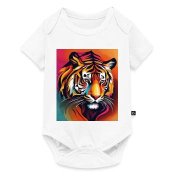 Tigre - Body à manches courtes Premium Bébé - blanc - Devant