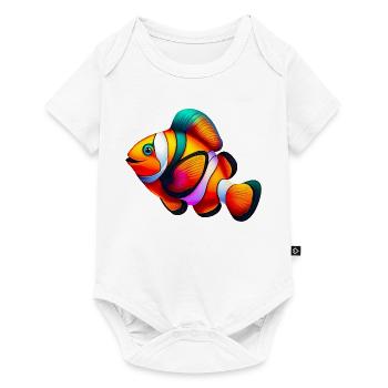 Poisson-clown - Body à manches courtes Premium Bébé - blanc - Devant