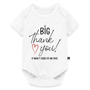 A BIG THANK YOU - Baby Premium Kurzarmbody - Weiß - Vorne