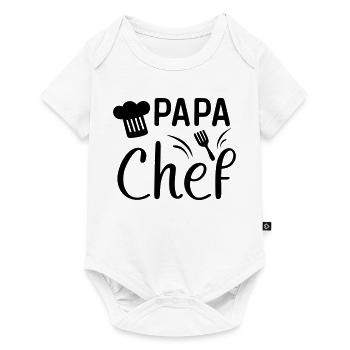 Cadeau Papa Chef de Cuisine ! - Body à manches courtes Premium Bébé - blanc - Devant