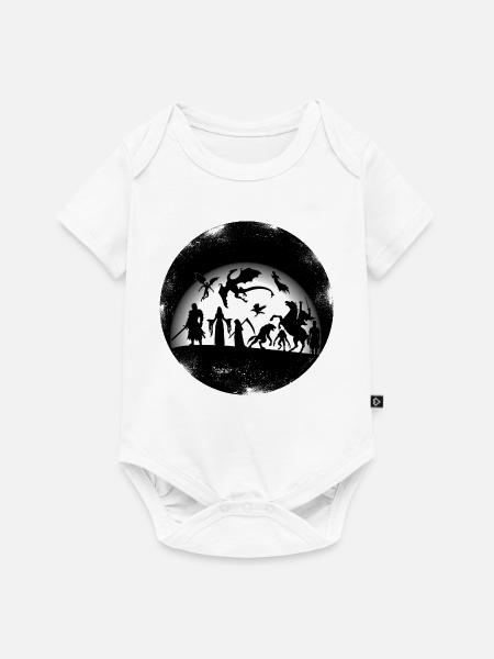 Halloween, gruselig schön - Baby Premium Kurzarmbody - Weiß