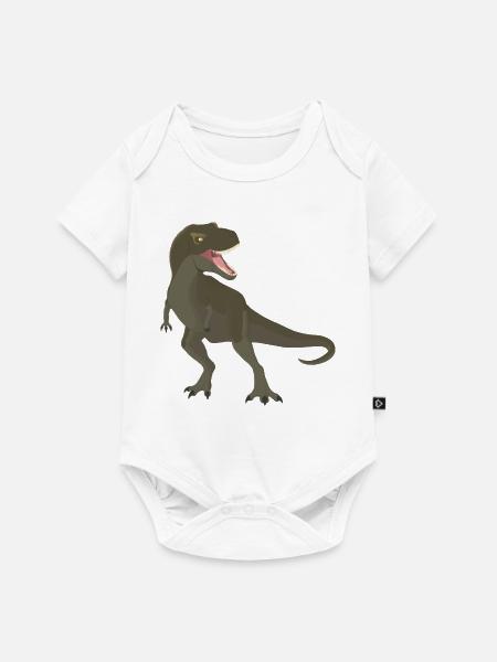 Tyrannosaurus - Baby Premium Kurzarmbody - Weiß