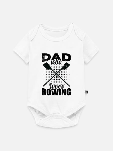 Rudersport Papa - Baby Premium Kurzarmbody - Weiß