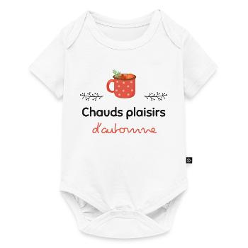 Chauds plaisirs d'automne ! | Cadeau - Body à manches courtes Premium Bébé - blanc - Devant