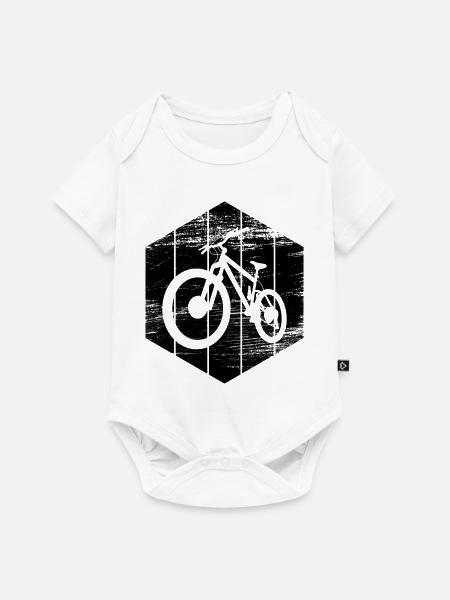 Mountainbike - Baby Premium Kurzarmbody - Weiß