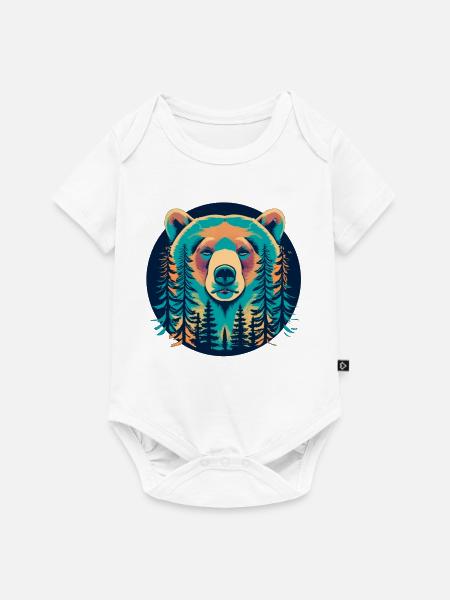 Grizzly - Baby Premium Kurzarmbody - Weiß