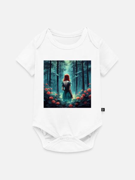 Rusalka vibrant painting dark fantasy - Baby Premium Kurzarmbody - Weiß