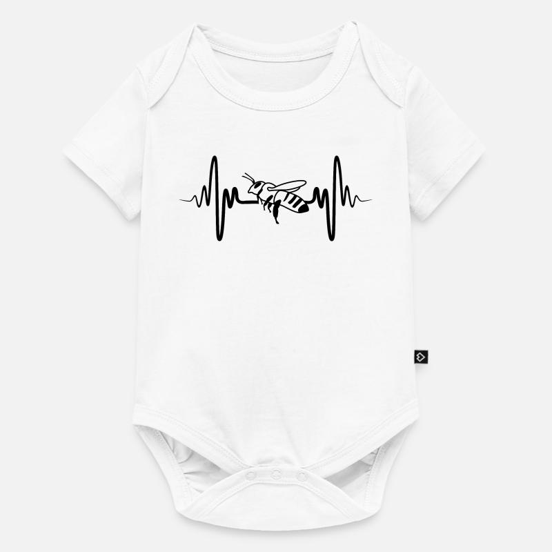 Abeille - Body à manches courtes Premium Bébé - blanc