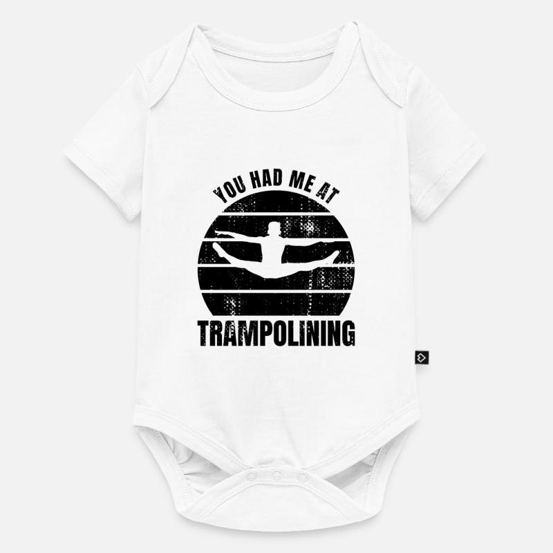 Dicton sur le trampoline - Body à manches courtes Premium Bébé - blanc
