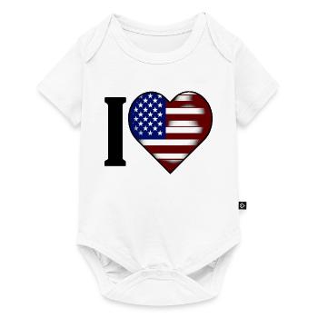 I ♥️ USA | I love the United States - Baby Premium short-sleeve bodysuit - white - Front
