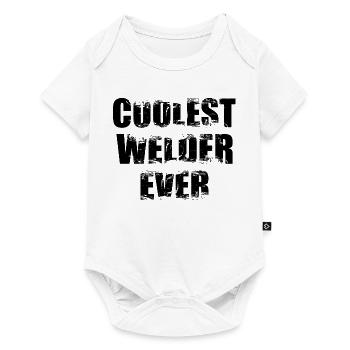 Coolest Welder Ever - Baby Premium short-sleeve bodysuit - white - Front