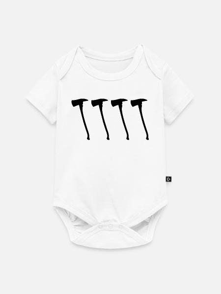 Feuerwehraxt - Baby Premium Kurzarmbody - Weiß