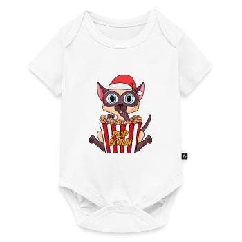 Siamese Cat Cat Animal Christmas - Baby Premium short-sleeve bodysuit - white - Front