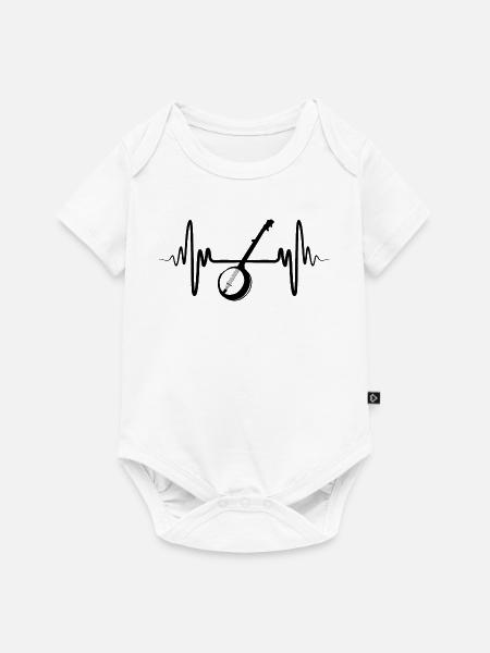 Banjo - Baby Premium Kurzarmbody - Weiß