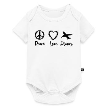 J’adore les avions - Body à manches courtes Premium Bébé - blanc - Devant